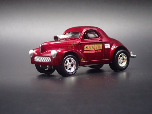 1941 41 WILLY'S COUPE COONER WIRE NHRA 1:64 SCALE DIORAMA DIECAST MODEL CAR