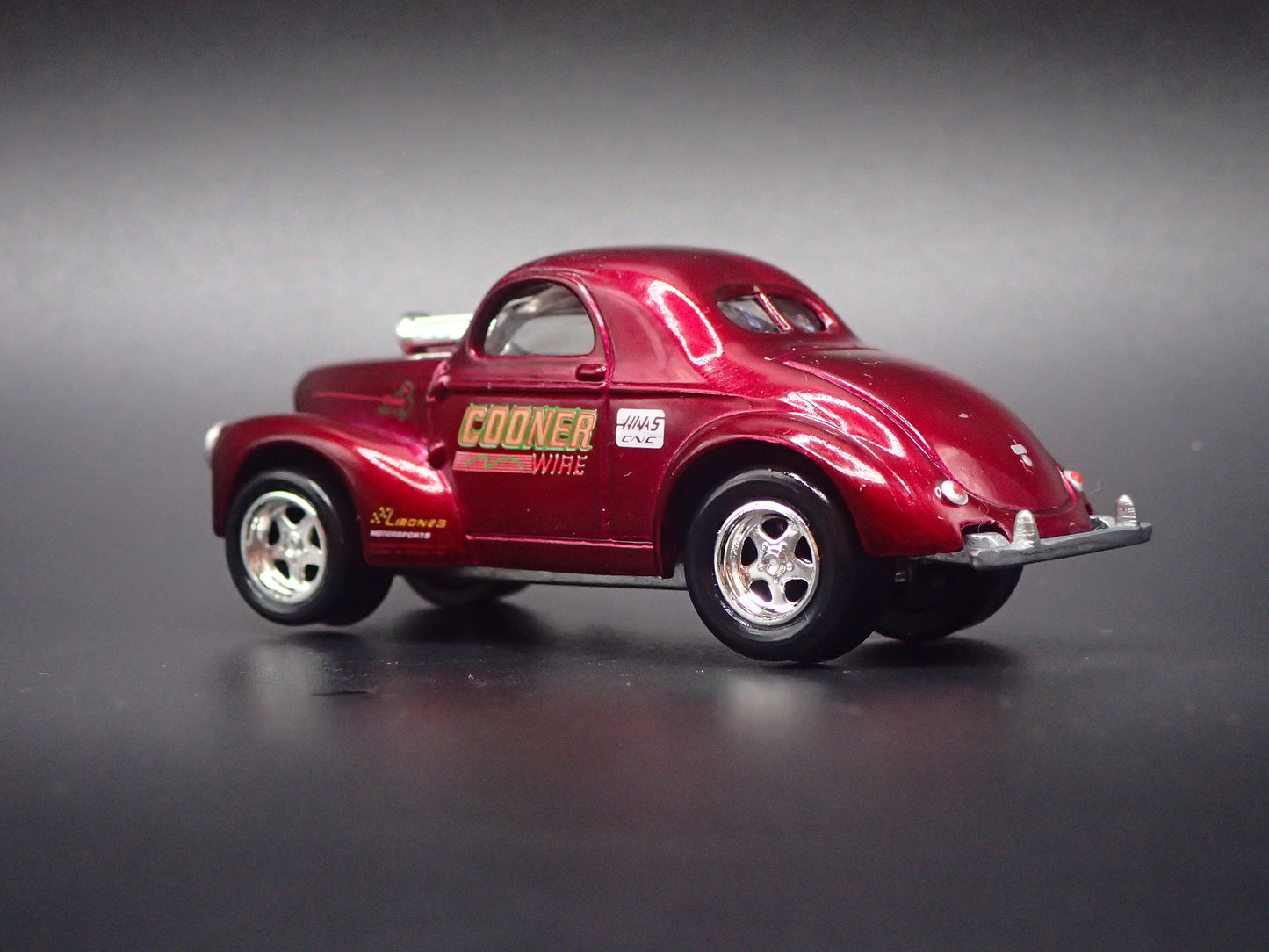 1941 41 WILLY'S COUPE COONER WIRE NHRA 1:64 SCALE DIORAMA DIECAST MODEL CAR