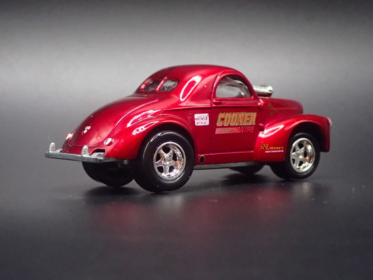 1941 41 WILLY'S COUPE COONER WIRE NHRA 1:64 SCALE DIORAMA DIECAST MODEL CAR