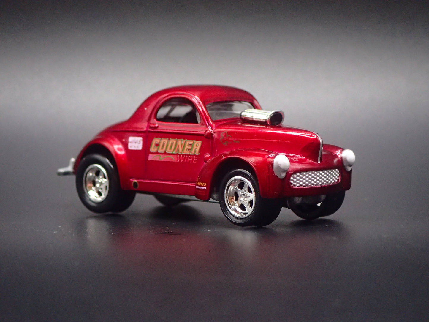 1941 41 WILLY'S COUPE COONER WIRE NHRA 1:64 SCALE DIORAMA DIECAST MODEL CAR