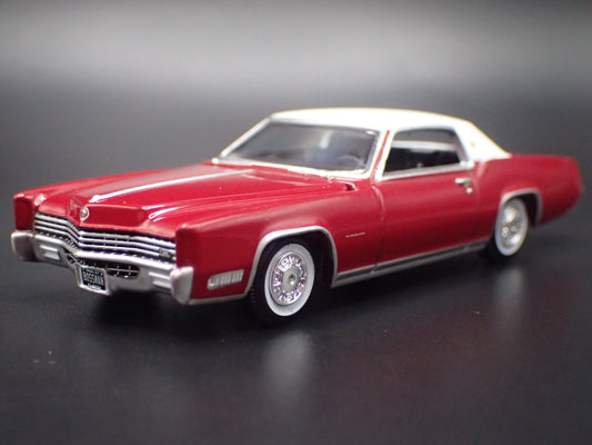 1967 67 CADILLAC CADDY ELDORADO RED 1:64 SCALE COLLECTIBLE DIECAST MODEL CAR-Burning Rubber Toy Company