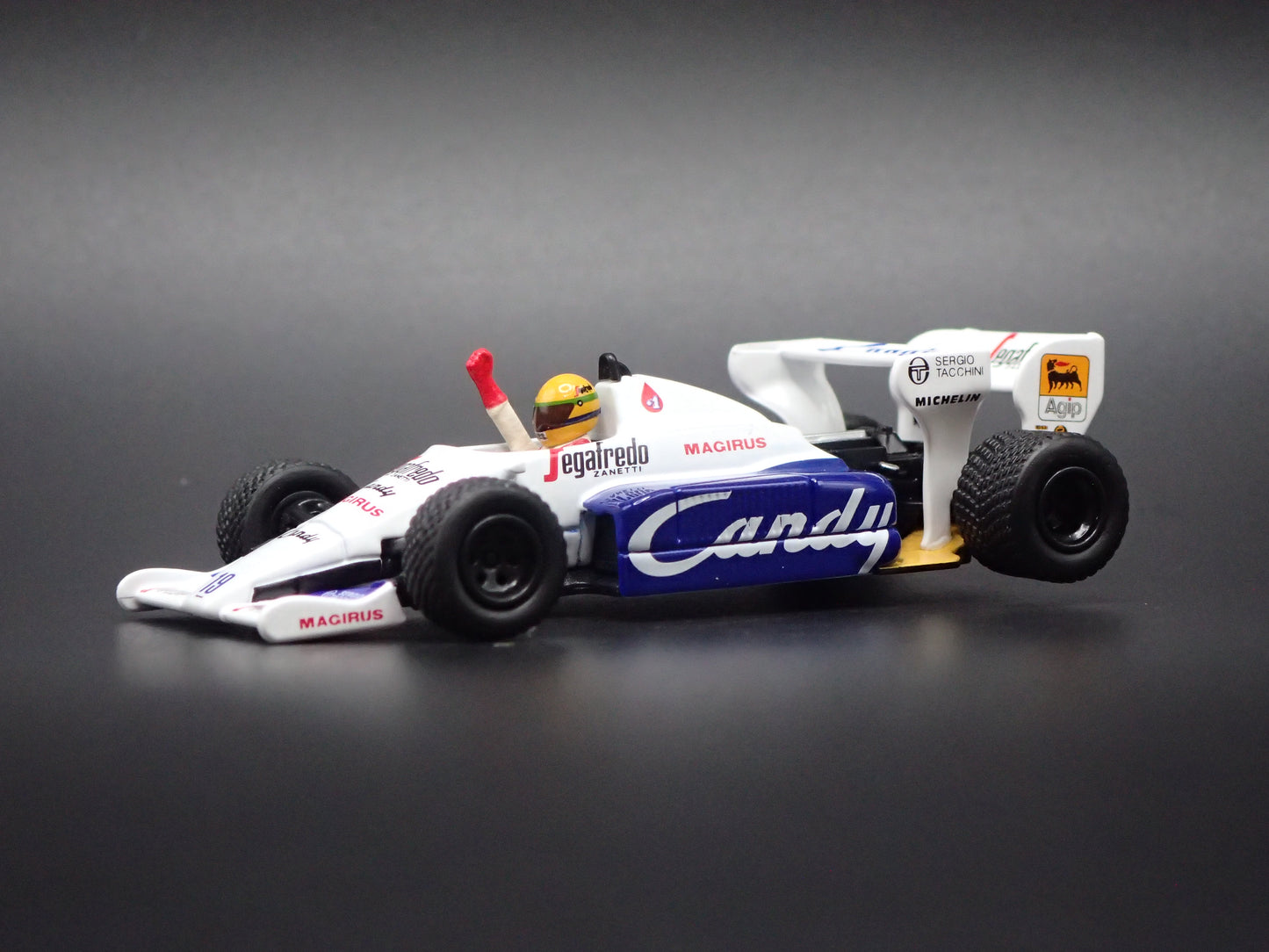 TOLEMAN TG184 #19 1984 MONACO SENNA VINTAGE F1 RACING 1:64 SCALE DIECAST MODEL CAR