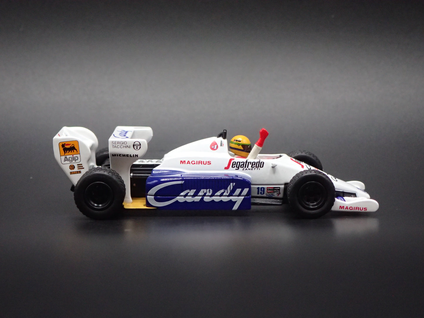 TOLEMAN TG184 #19 1984 MONACO SENNA VINTAGE F1 RACING 1:64 SCALE DIECAST MODEL CAR