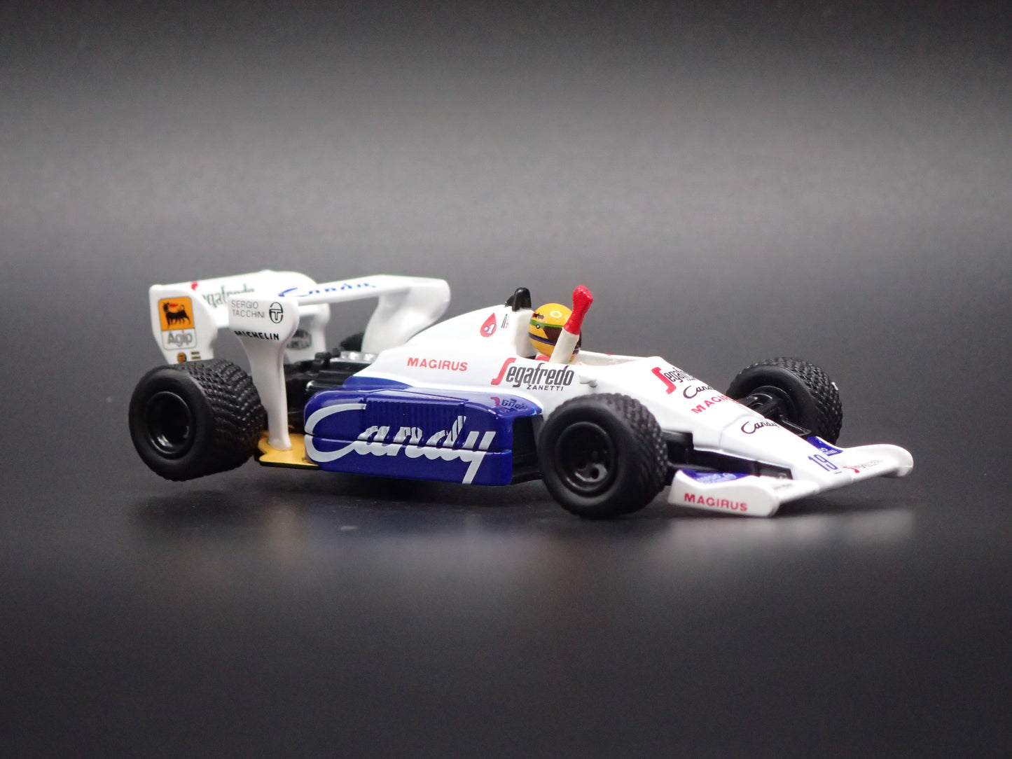 TOLEMAN TG184 #19 1984 MONACO SENNA VINTAGE F1 RACING 1:64 SCALE DIECAST MODEL CAR