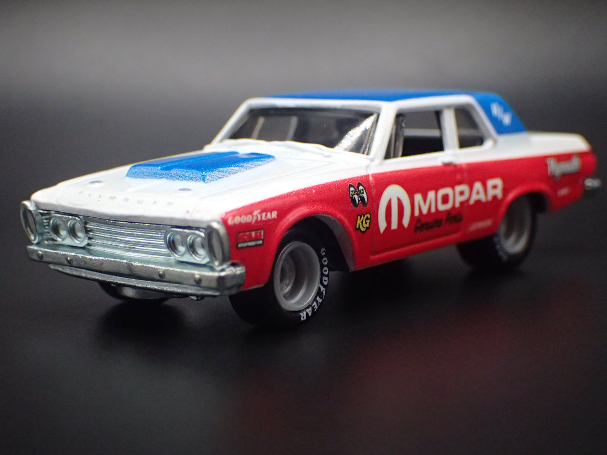 1963 63 PLYMOUTH BELVEDERE 426 WEDGE 1:64 SCALE DIORAMA DIECAST MODEL CAR