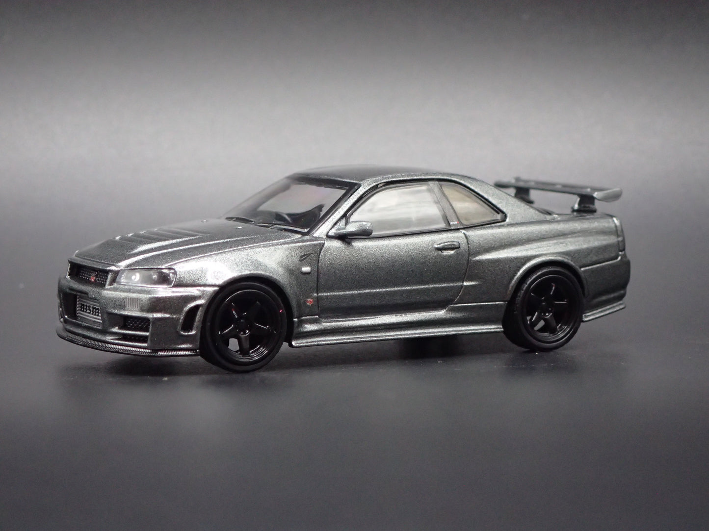 1999-2002 NISSAN SKYLINE GTR R34 BNR34 NISMO GRAY 1:64 SCALE DIECAST MODEL CAR