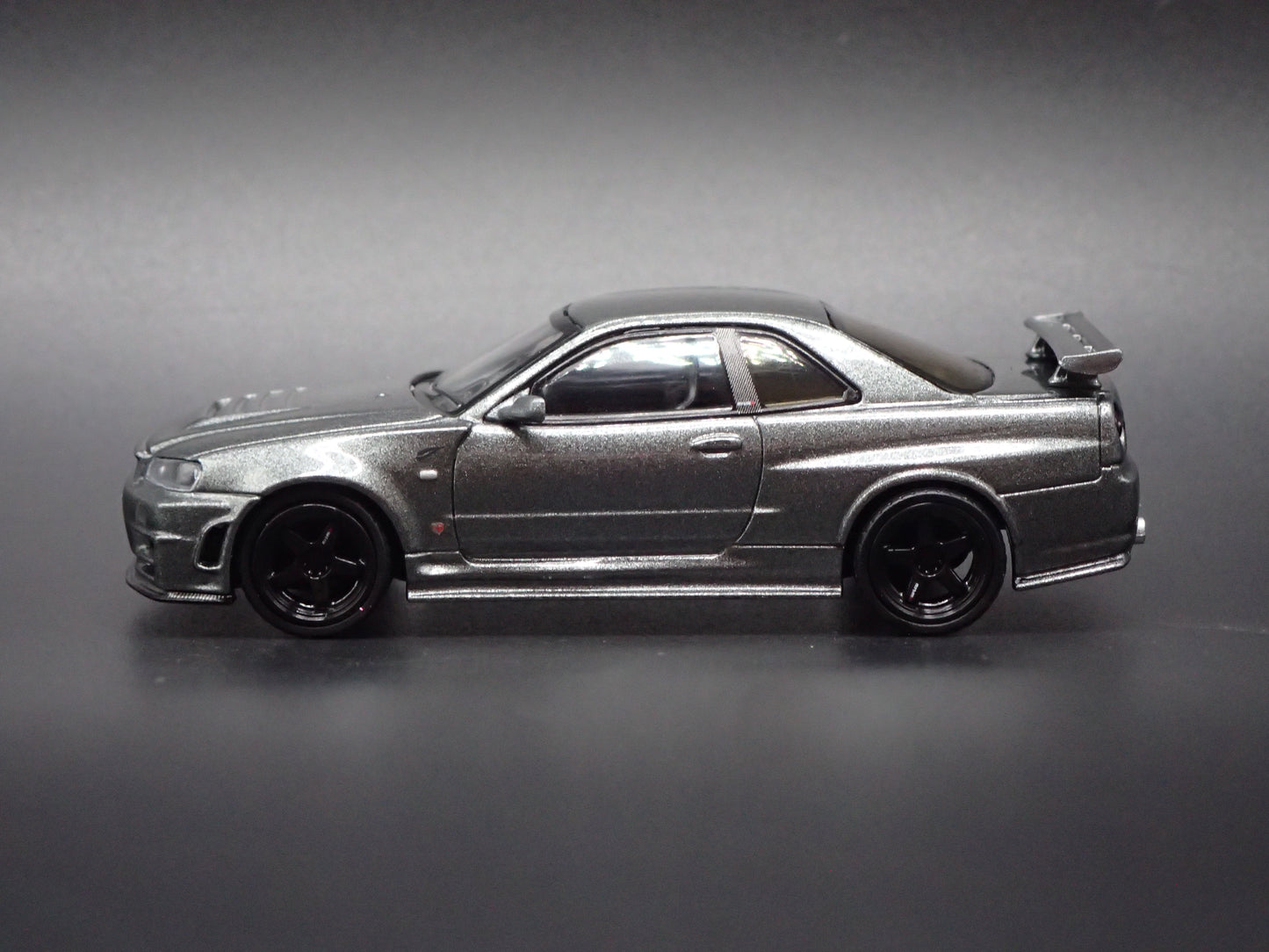 1999-2002 NISSAN SKYLINE GTR R34 BNR34 NISMO GRAY 1:64 SCALE DIECAST MODEL CAR