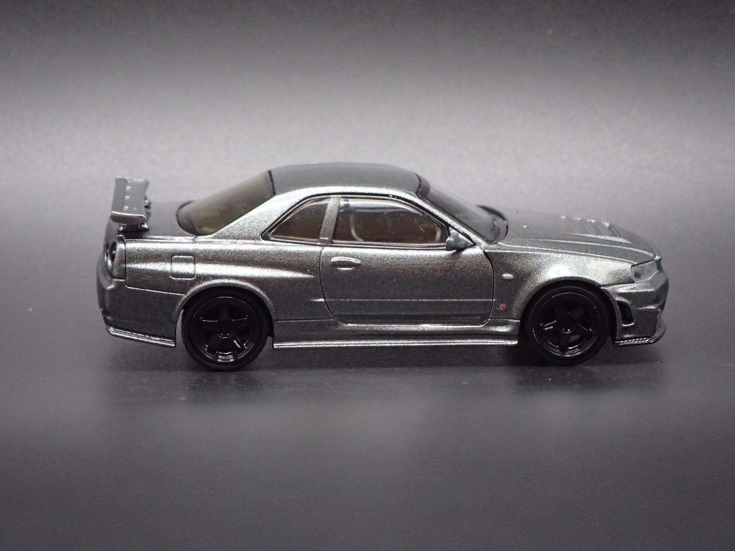 1999-2002 NISSAN SKYLINE GTR R34 BNR34 NISMO GRAY 1:64 SCALE DIECAST MODEL CAR