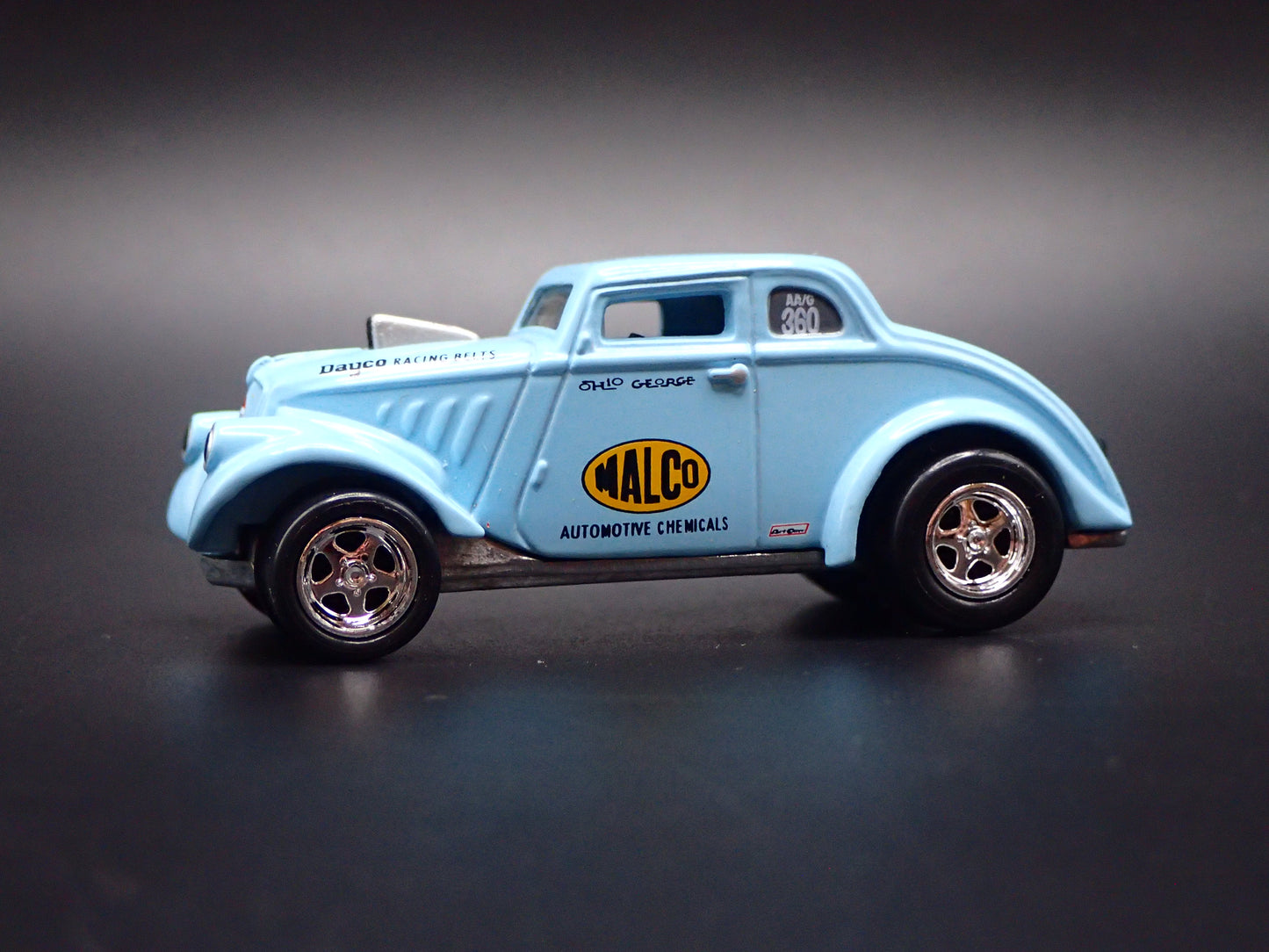 1933 33 WILLYS GASSER COUPE MALCO 1:64 SCALE LIMITED DIORAMA DIECAST MODEL CAR