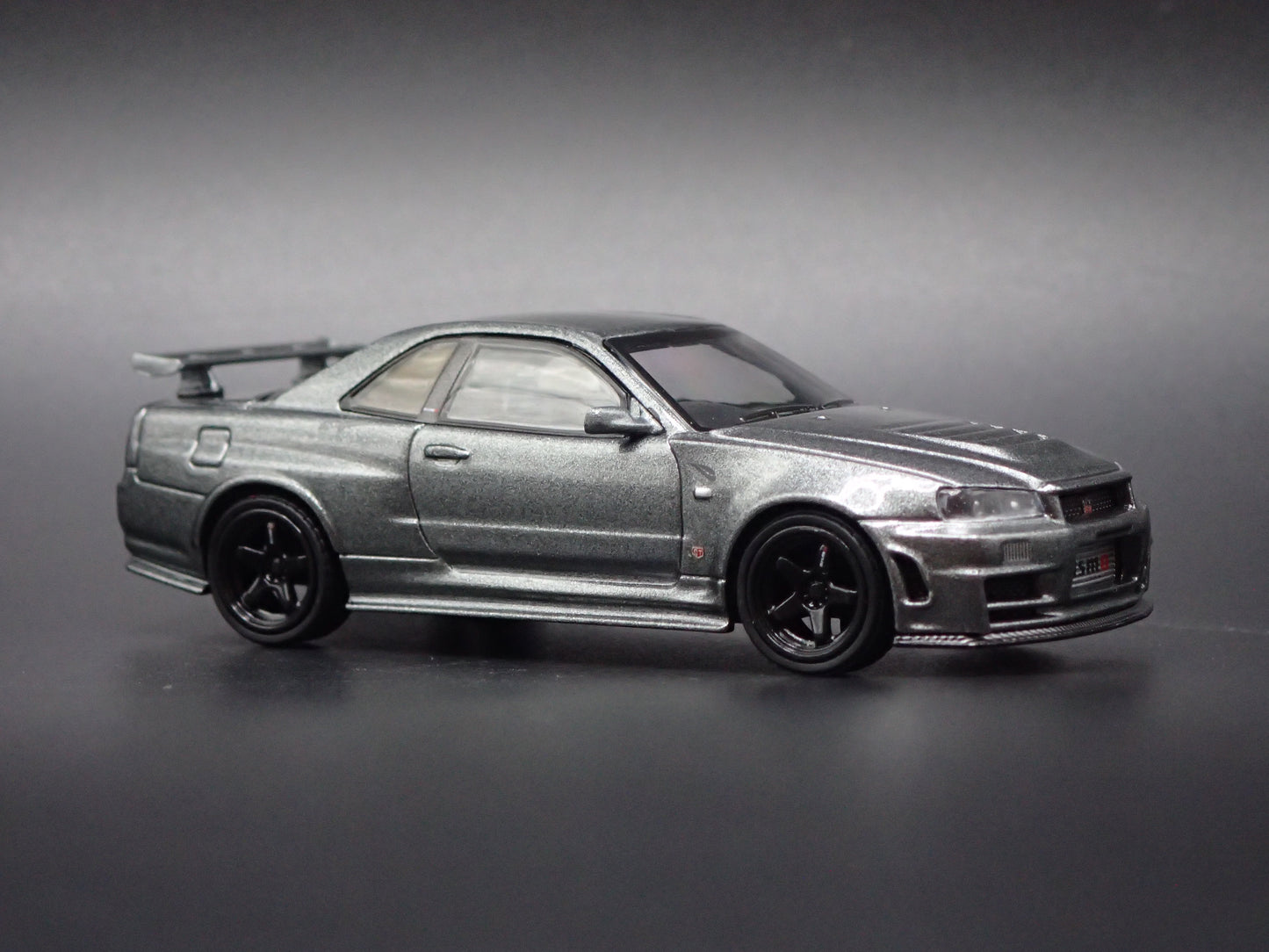 1999-2002 NISSAN SKYLINE GTR R34 BNR34 NISMO GRAY 1:64 SCALE DIECAST MODEL CAR
