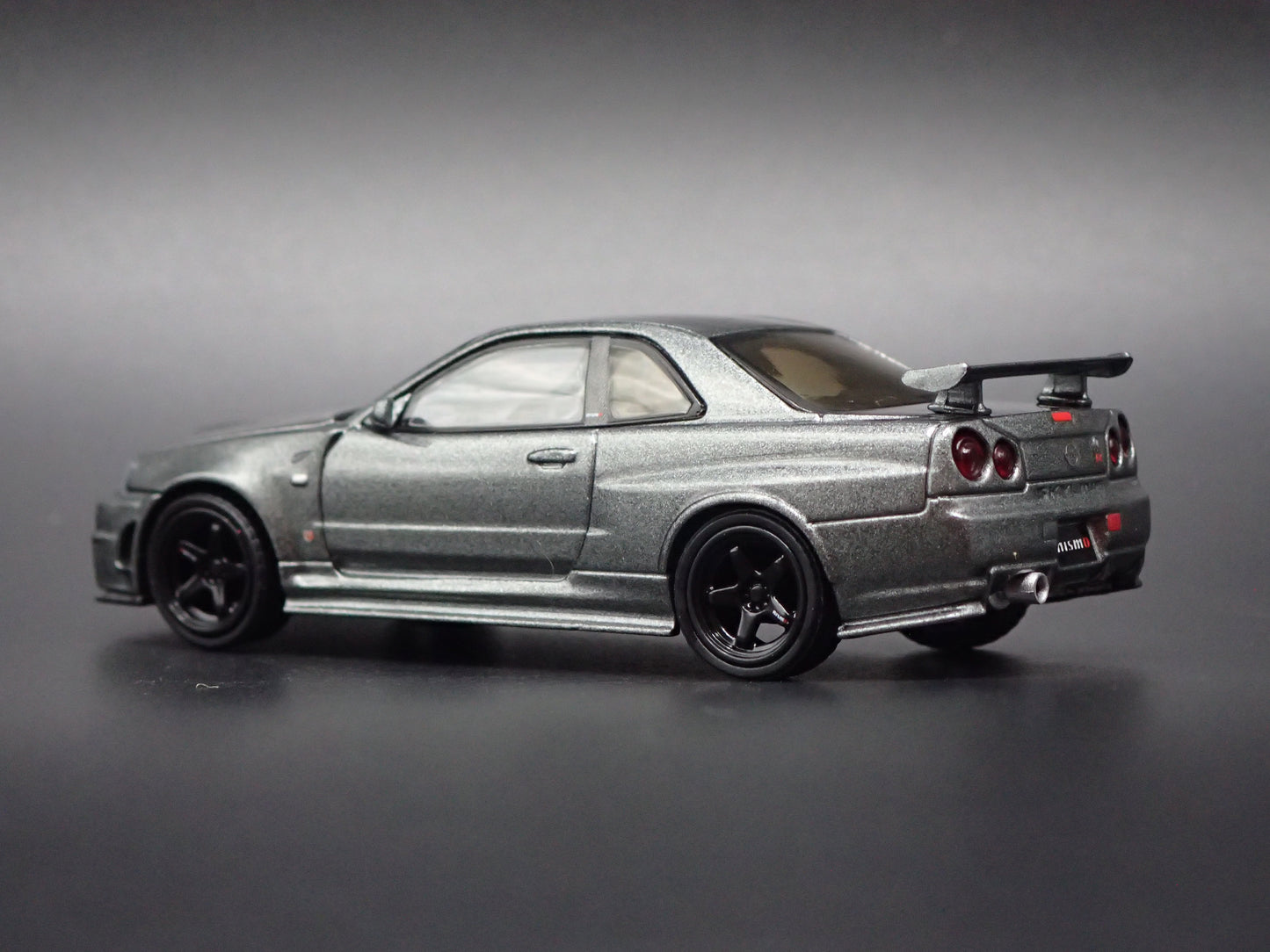 1999-2002 NISSAN SKYLINE GTR R34 BNR34 NISMO GRAY 1:64 SCALE DIECAST MODEL CAR