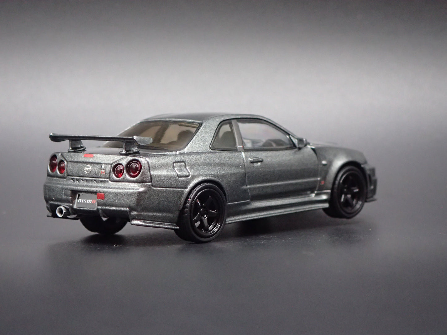 1999-2002 NISSAN SKYLINE GTR R34 BNR34 NISMO GRAY 1:64 SCALE DIECAST MODEL CAR