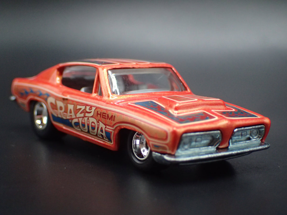 1968 68 PLYMOUTH BARRACUDA CUDA FASTBACK 1/64 SCALE DIORAMA DIECAST MODEL CAR