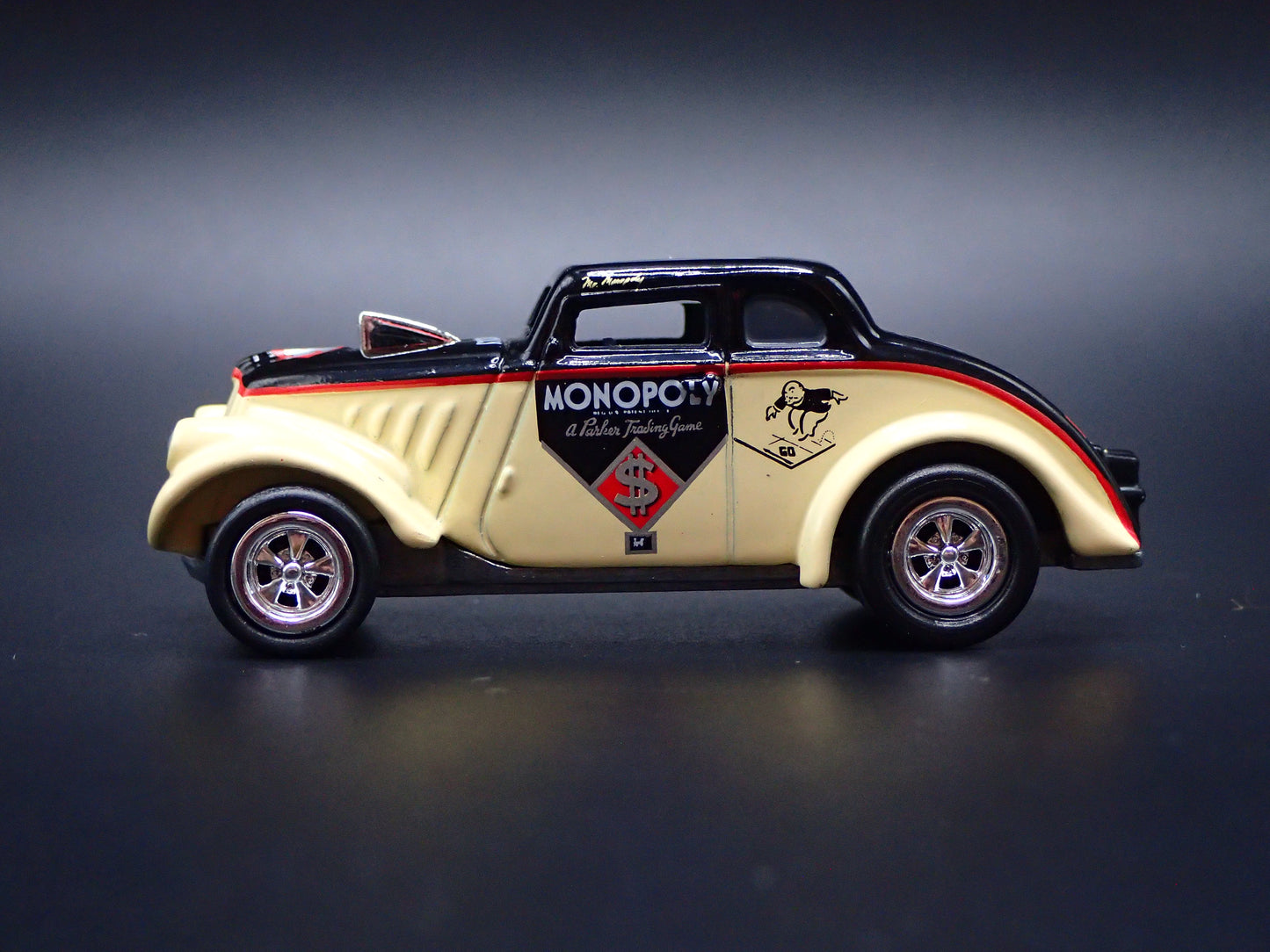 1933 33 WILLYS GASSER W MONOPOLY RARE 1:64 SCALE COLLECTIBLE DIECAST MODEL CAR