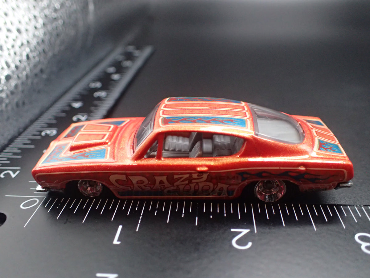 1968 68 PLYMOUTH BARRACUDA CUDA FASTBACK 1/64 SCALE DIORAMA DIECAST MODEL CAR