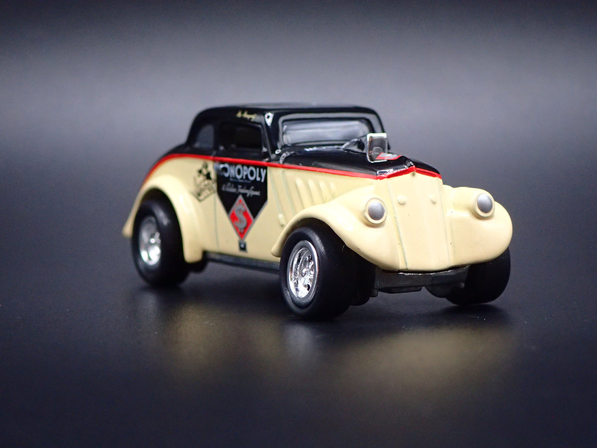 1933 33 WILLYS GASSER W MONOPOLY RARE 1:64 SCALE COLLECTIBLE DIECAST MODEL CAR