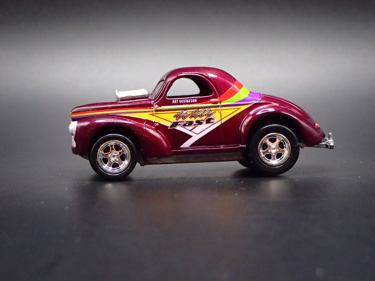 1941 41 WILLYS GASSER COUPE WILLY FAST NHRA 1:64 SCALE DIORAMA DIECAST MODEL CAR