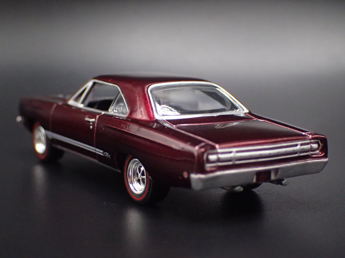 1968 68 PLYMOUTH GTX BURGUNDY 1:64 SCALE COLLECTIBLE DIECAST MODEL CAR