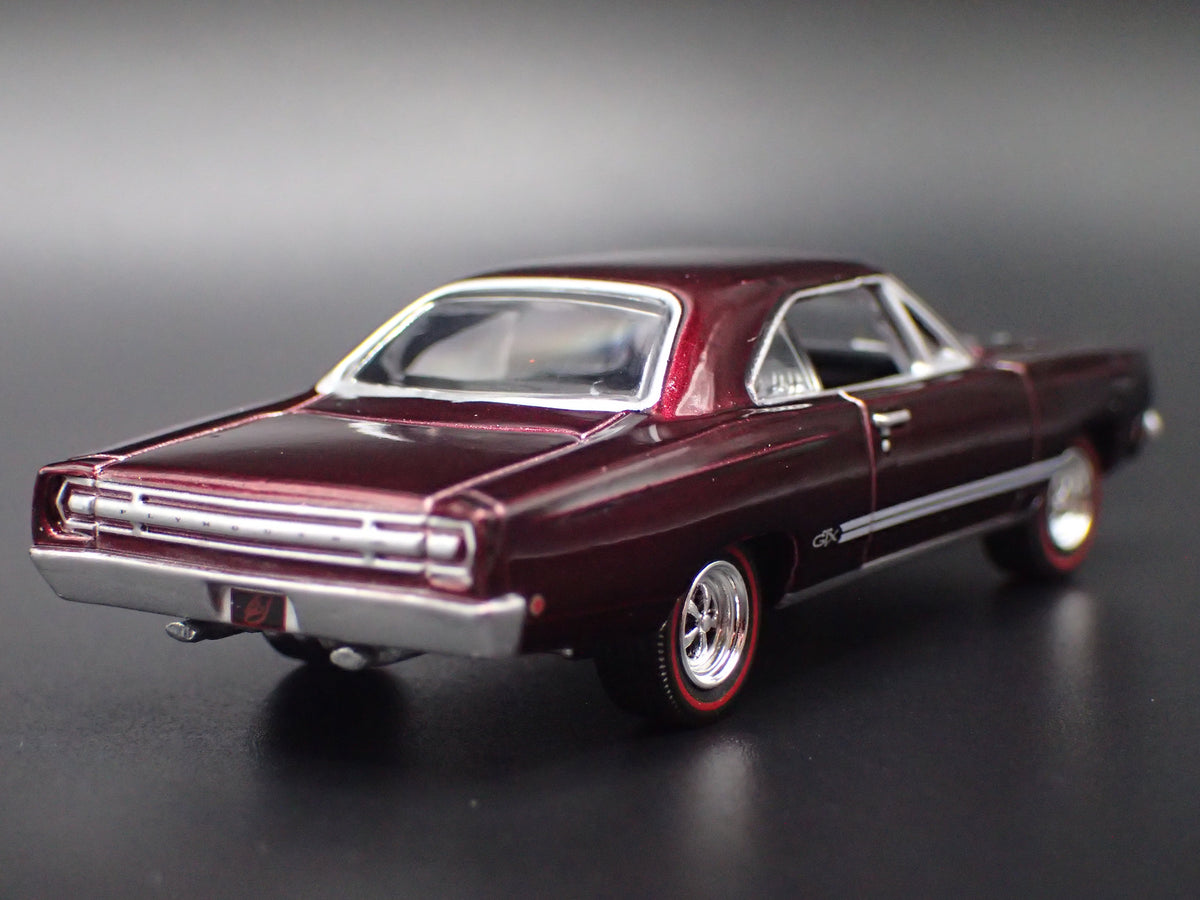 1968 68 PLYMOUTH GTX BURGUNDY 1:64 SCALE COLLECTIBLE DIECAST MODEL CAR