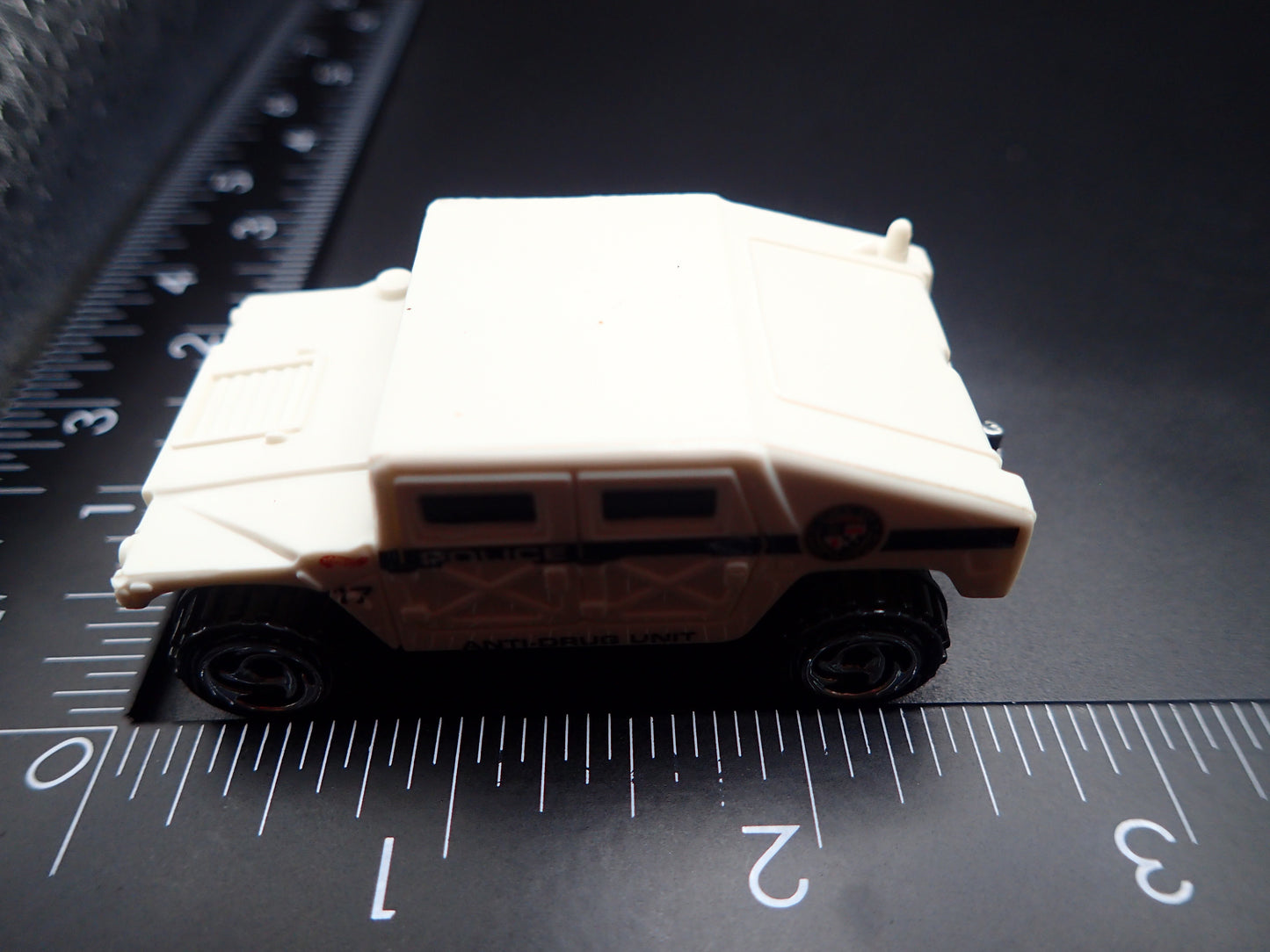 1992-2006 HUMMER HUMVEE H1 POLICE WHITE 1:64 SCALE DIECAST MODEL CAR