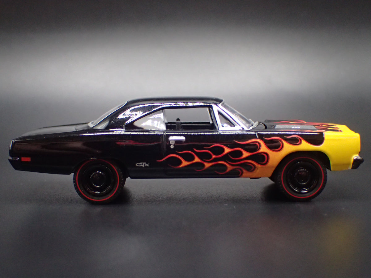 1969 69 PLYMOUTH GTX BLACK 1:64 SCALE COLLECTIBLE DIECAST MODEL CAR
