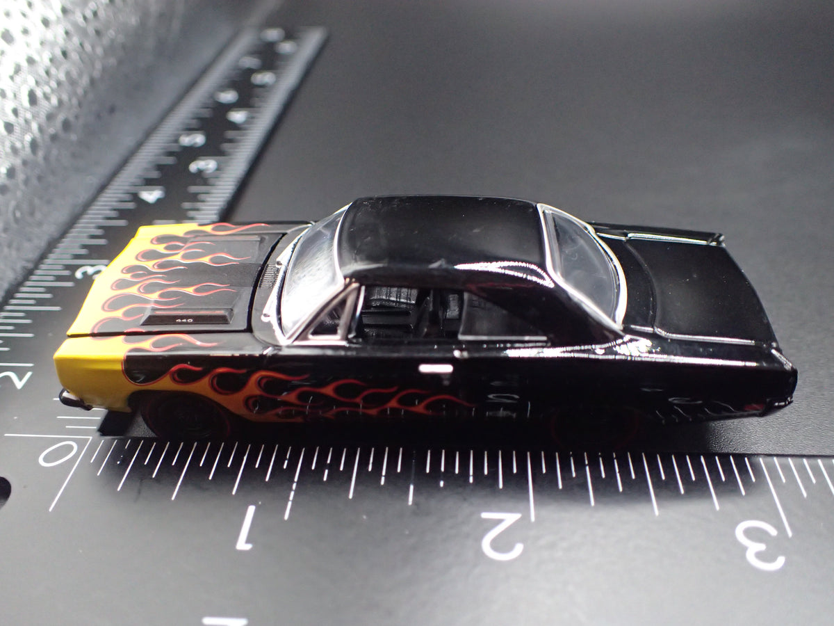 1969 69 PLYMOUTH GTX BLACK 1:64 SCALE COLLECTIBLE DIECAST MODEL CAR