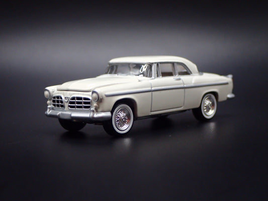 1955 55 CHRYSLER 300C WHITE 1:64 SCALE COLLECTIBLE DIORAMA DIECAST MODEL CAR