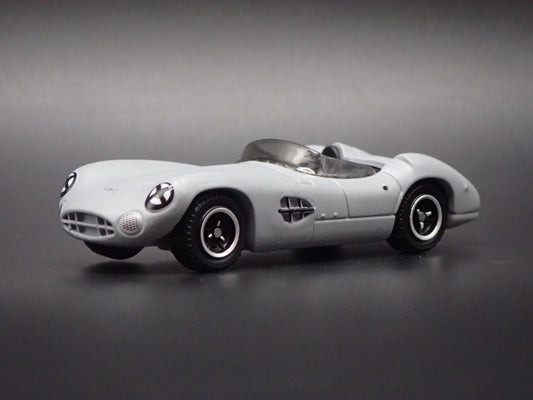 1956 56 ASTON MARTIN DBR1 CONVERTIBLE GRAY 1/64 SCALE DIORAMA DIECAST MODEL CAR