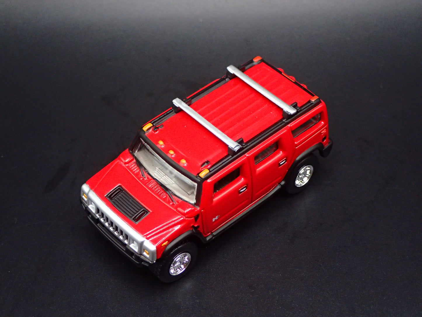 2003-2009 HUMMER H2 SUV RED RARE 1:64 SCALE DIORAMA DIECAST MODEL CAR