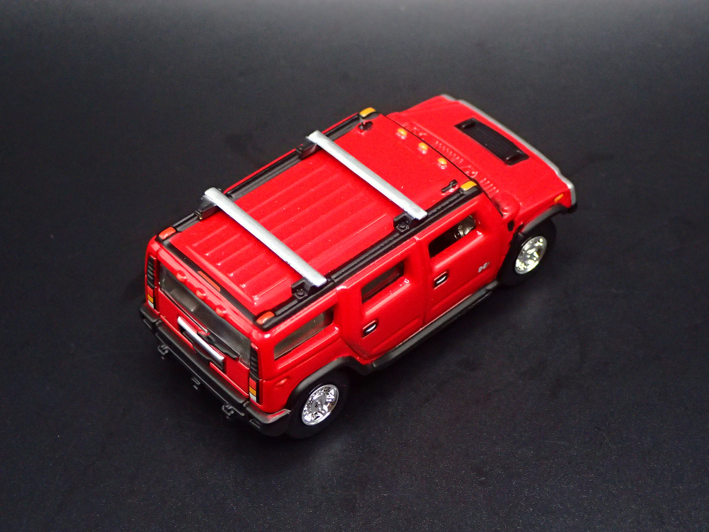 2003-2009 HUMMER H2 SUV RED RARE 1:64 SCALE DIORAMA DIECAST MODEL CAR