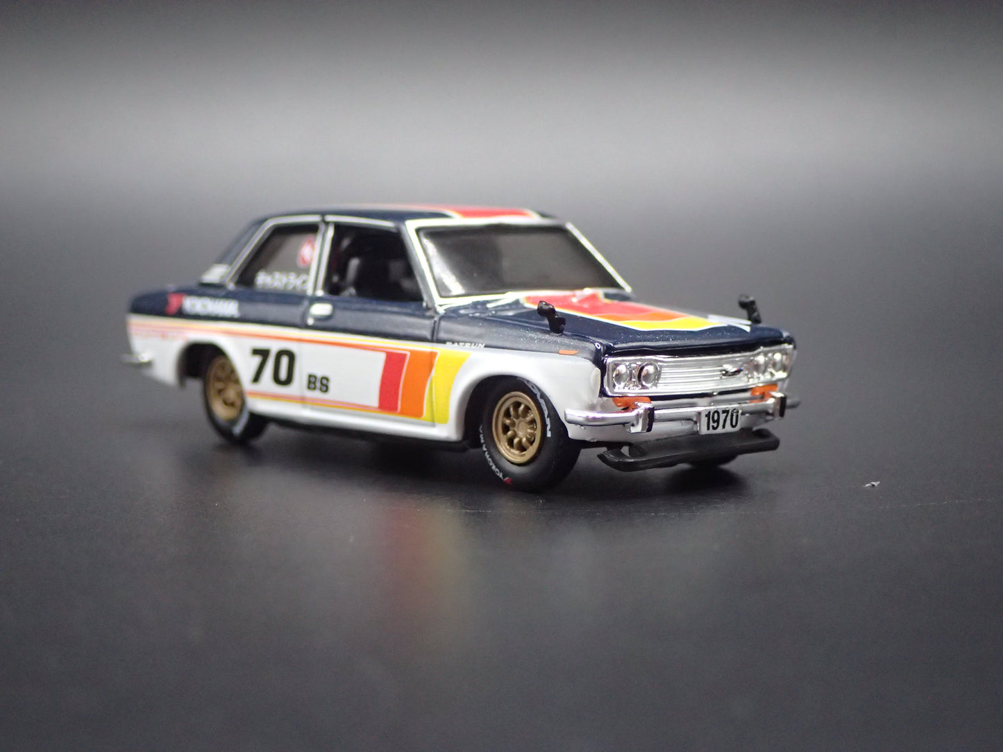 1967-1973 DATSUN 510 2 TWO DOOR 1:64 SCALE COLLECTIBLE DIORAMA DIECAST MODEL CAR