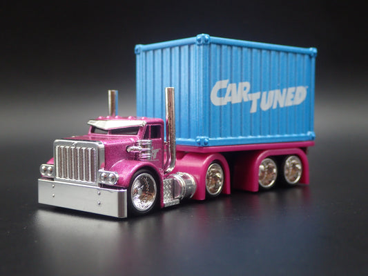 CAR TUNED SNEAKY PETE CONTAINER RIG 1:64 SCALE DIORAMA DIECAST MODEL CAR