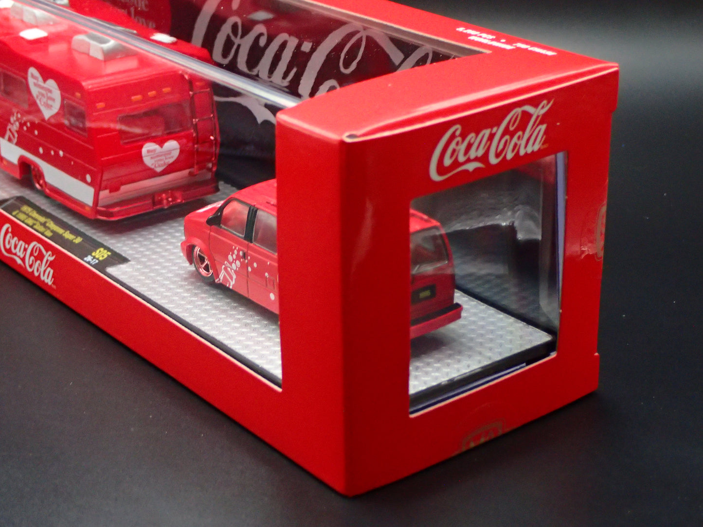 2026 AUTO HAULERS 1975 CHEVY CAMPER 1995 GMC VAN M2 MACHINES RED CHASE S05