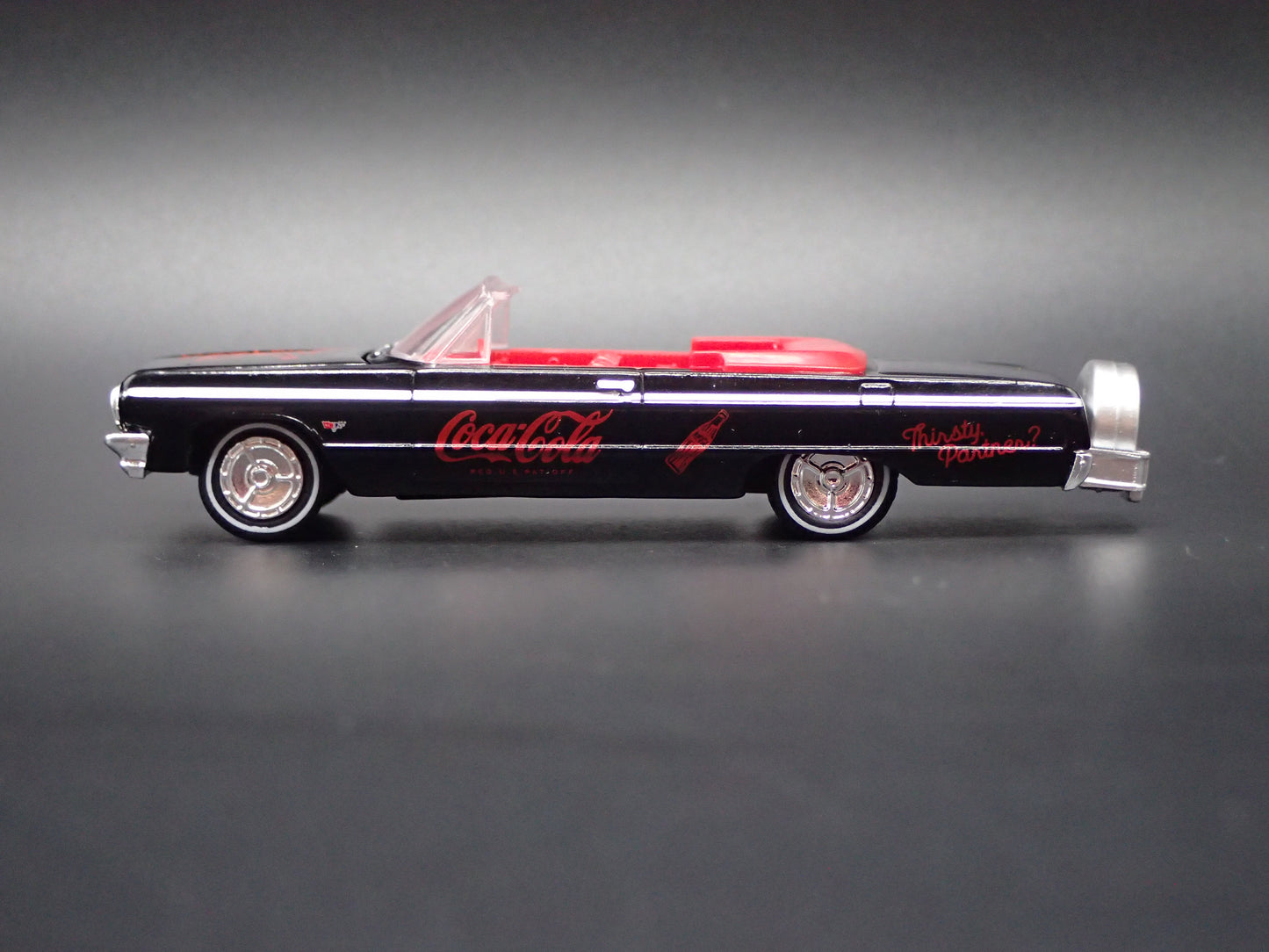 1964 64 CHEVY CHEVROLET IMPALA SS CONVERTIBLE COCA COLA 1:64 SCALE DIECAST CAR