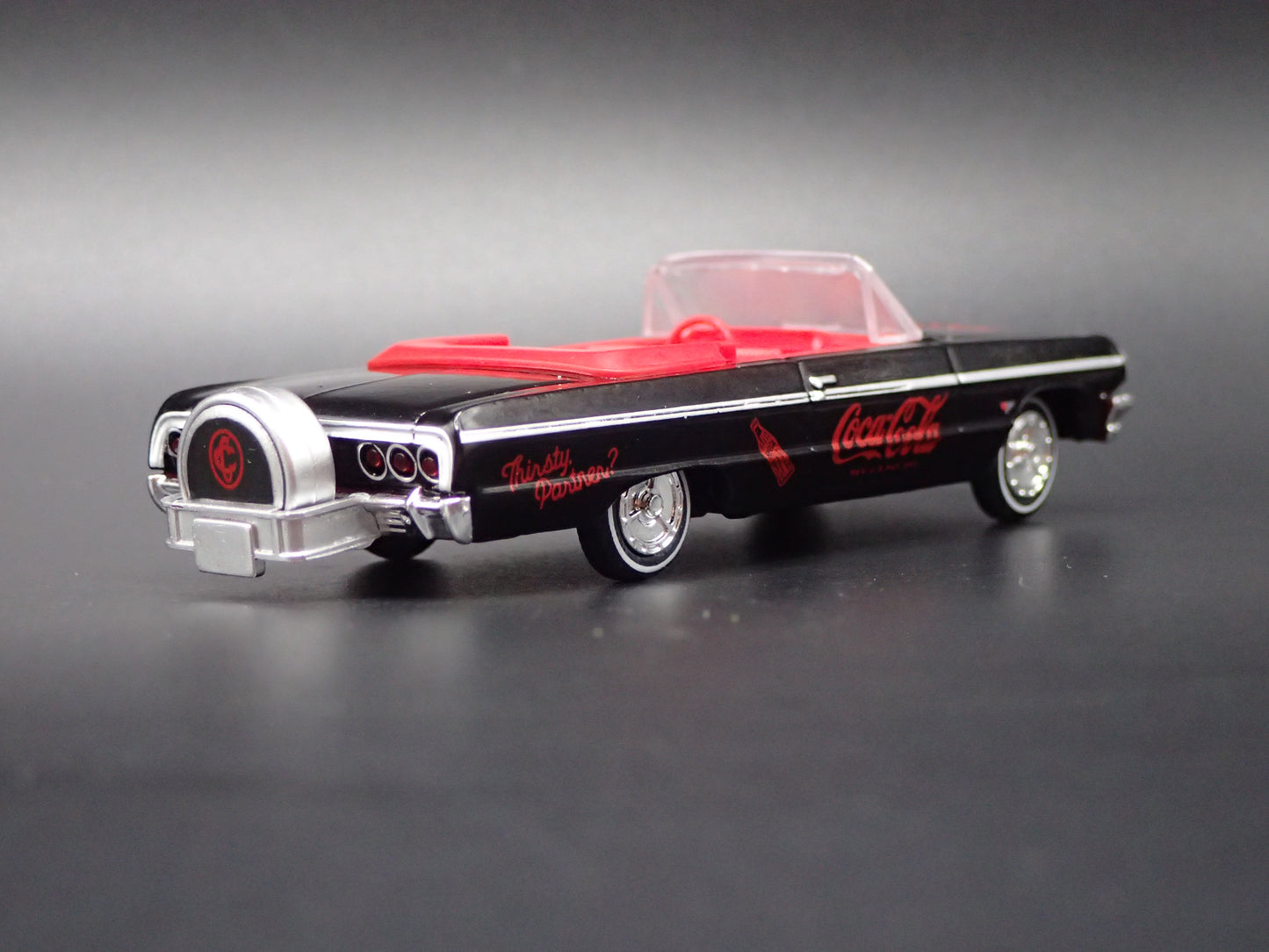 1964 64 CHEVY CHEVROLET IMPALA SS CONVERTIBLE COCA COLA 1:64 SCALE DIECAST CAR