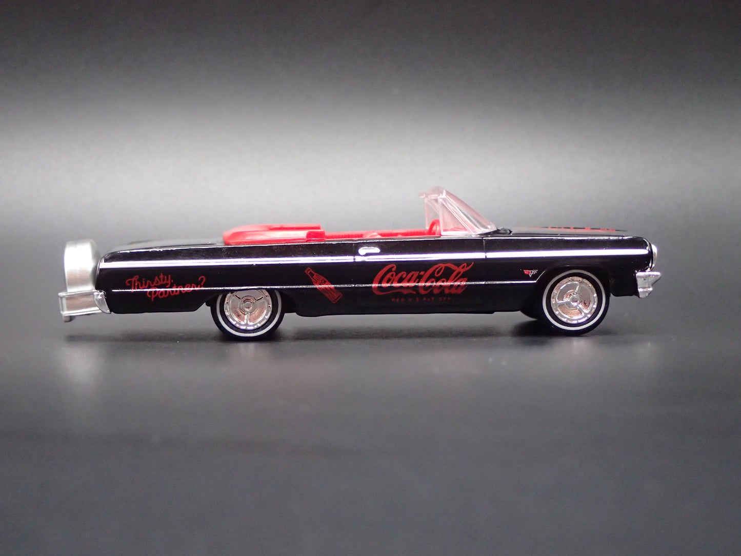 1964 64 CHEVY CHEVROLET IMPALA SS CONVERTIBLE COCA COLA 1:64 SCALE DIECAST CAR