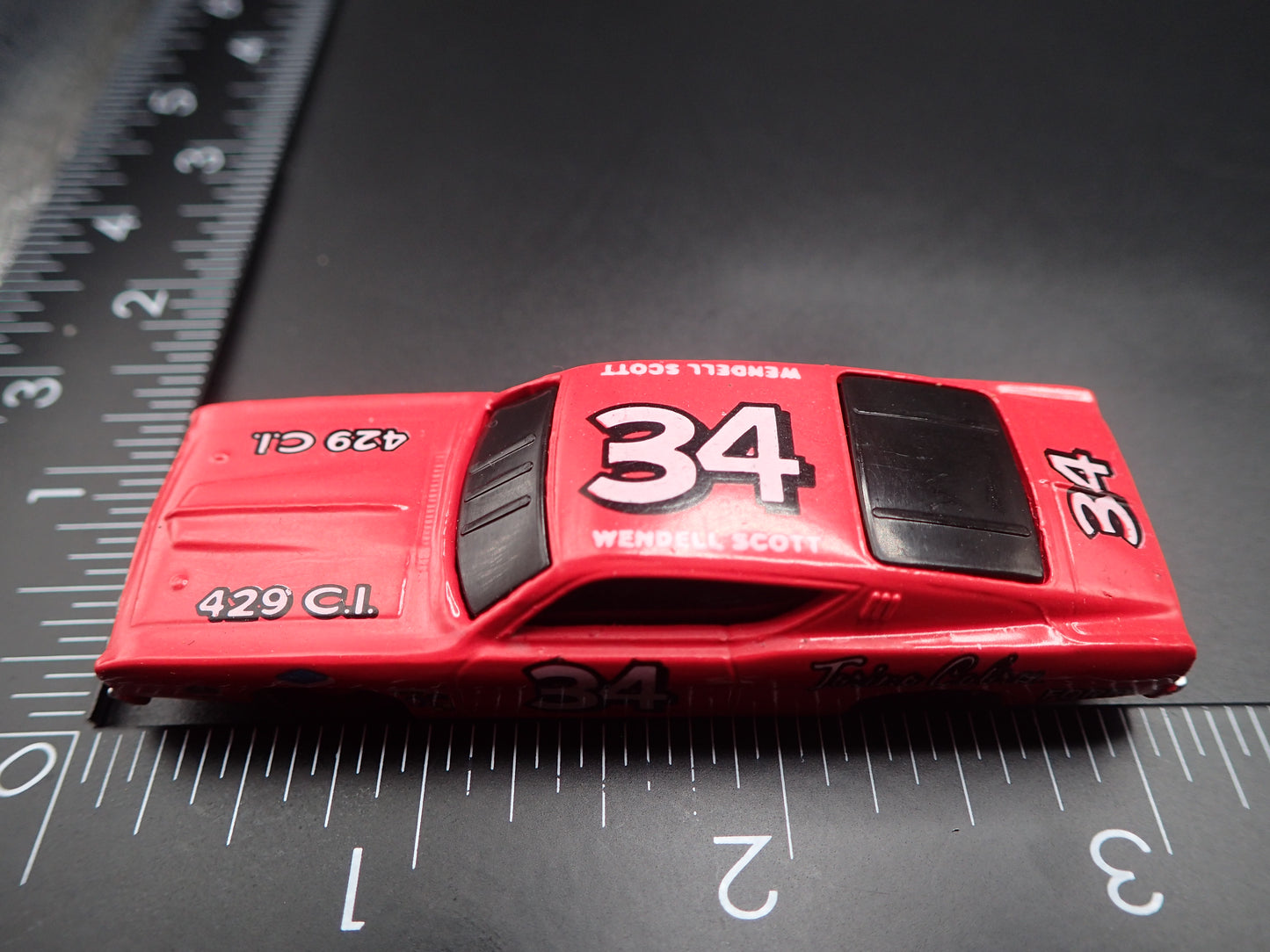 1969 69 FORD TORINO COBRA 34 WENDELL SCOTT NASCAR 1:64 SCALE DIECAST MODEL CAR