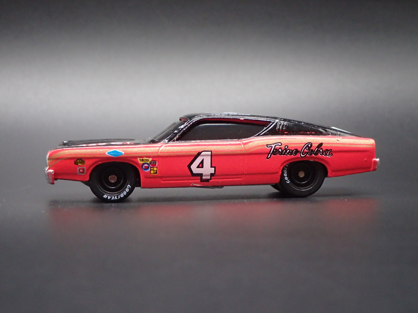 1969 69 FORD TORINO COBRA 4 JOHN SEARS NASCAR 1:64 SCALE DIECAST MODEL CAR