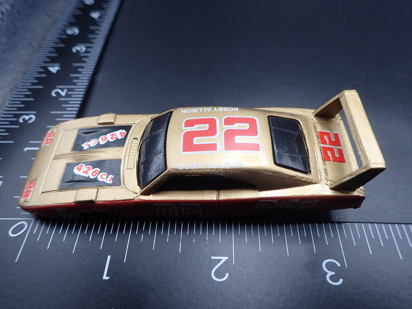 1969 DODGE CHARGER DAYTONA 22  BOBBY ALLISON NASCAR 1:64 SCALE DIECAST CAR