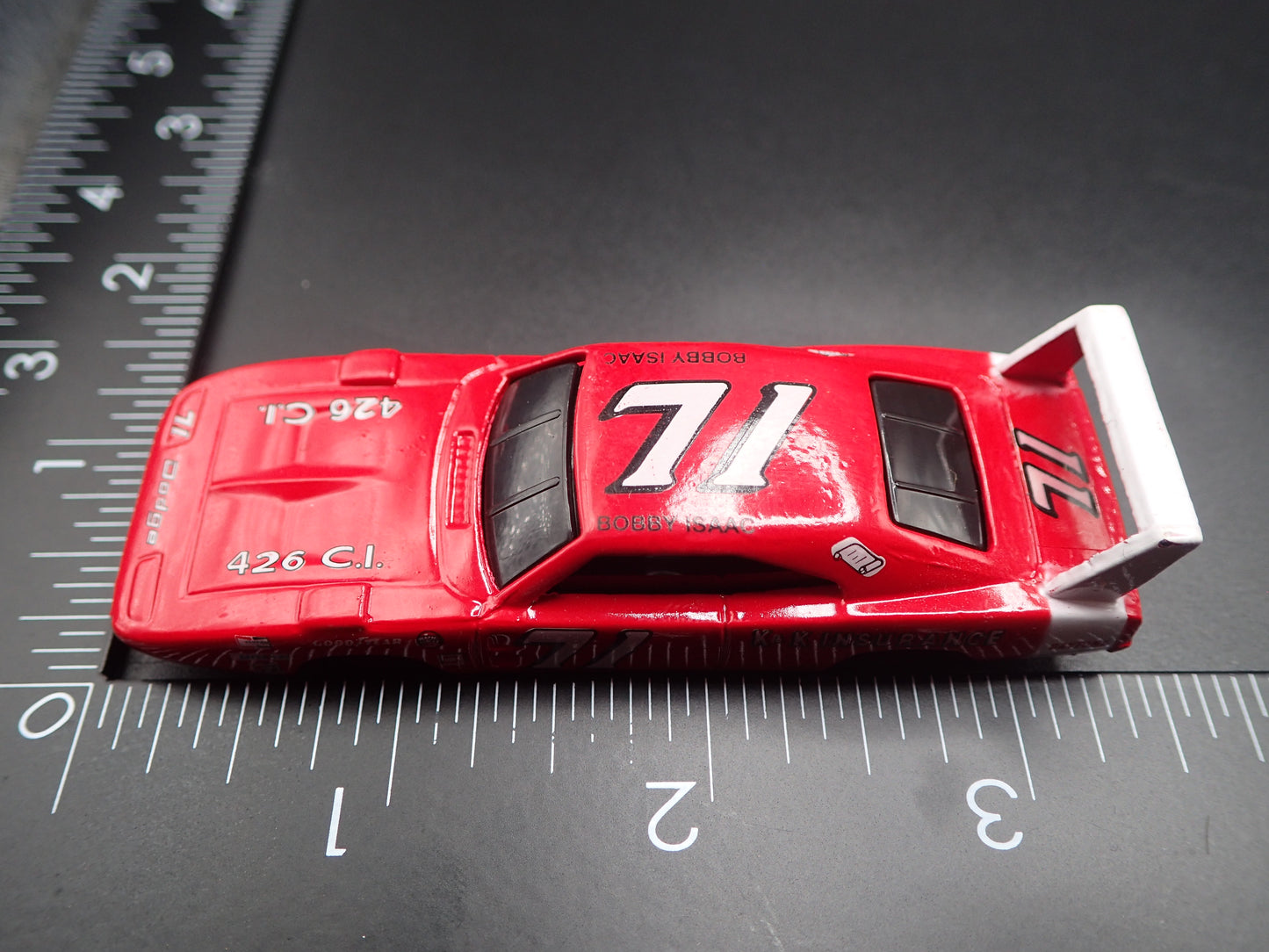 1969 69 DODGE CHARGER DAYTONA 71 BOBBY ISAAC NASCAR 1:64 SCALE DIECAST MODEL CAR