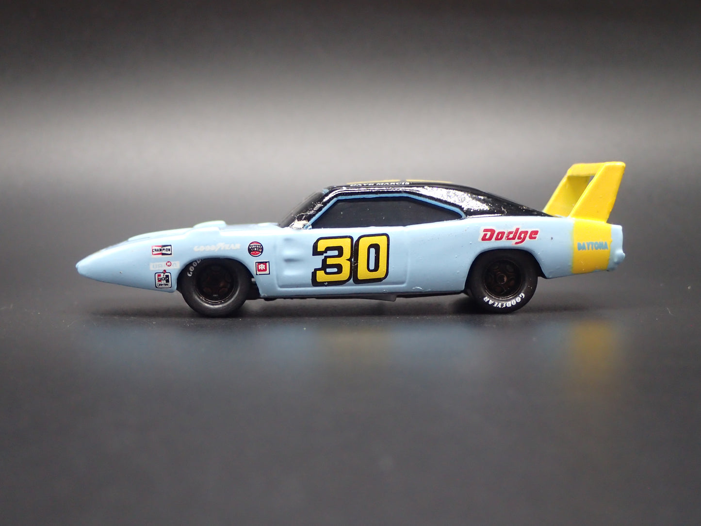 1969 69 DODGE CHARGER DAYTONA 30 DAVE MARCIS NASCAR 1:64 SCALE DIECAST MODEL CAR