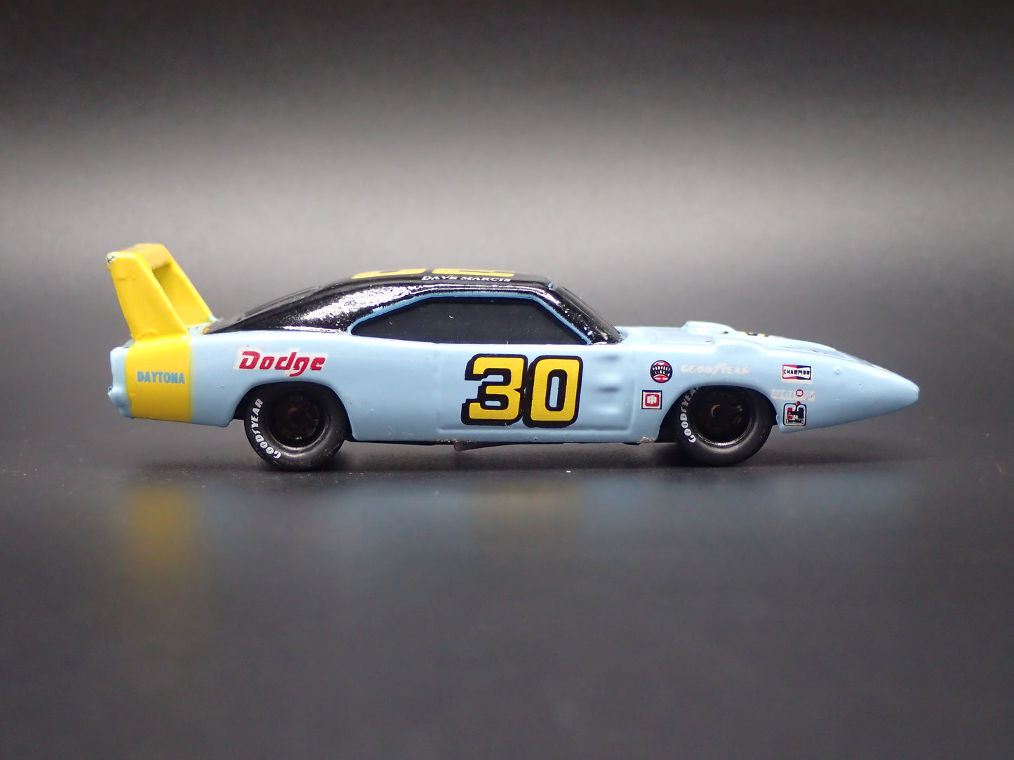 1969 69 DODGE CHARGER DAYTONA 30 DAVE MARCIS NASCAR 1:64 SCALE DIECAST MODEL CAR