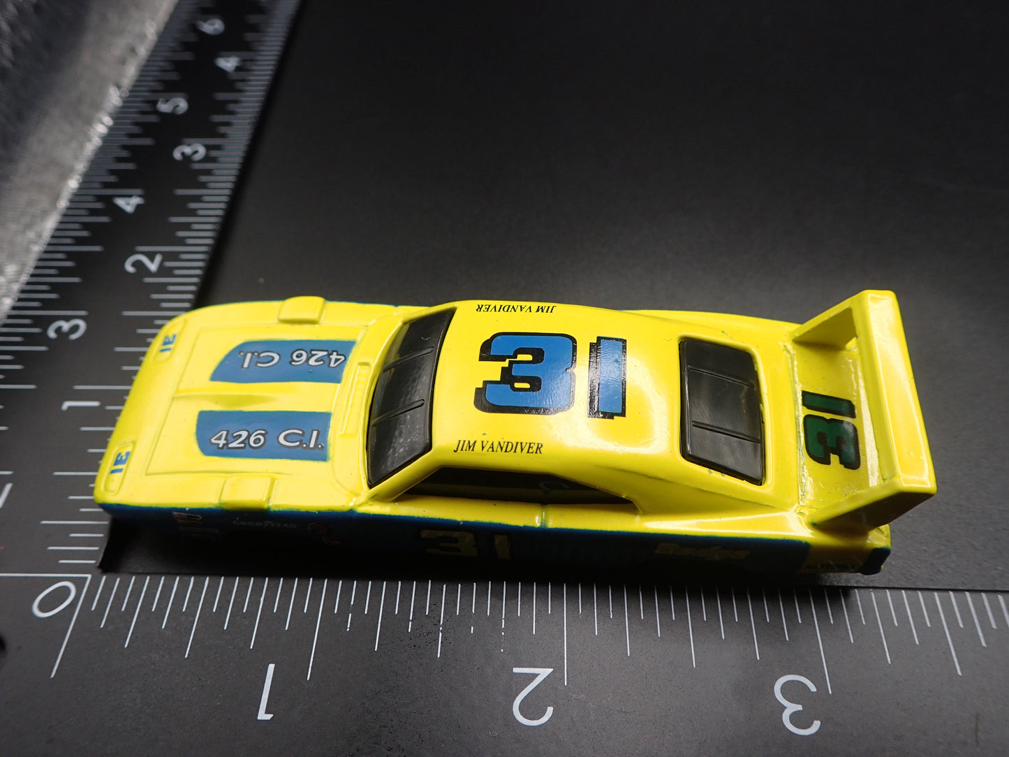 1969 69 DODGE CHARGER DAYTONA 31 JIM VANDIVER NASCAR 1:64 SCALE DIECAST MODEL CAR