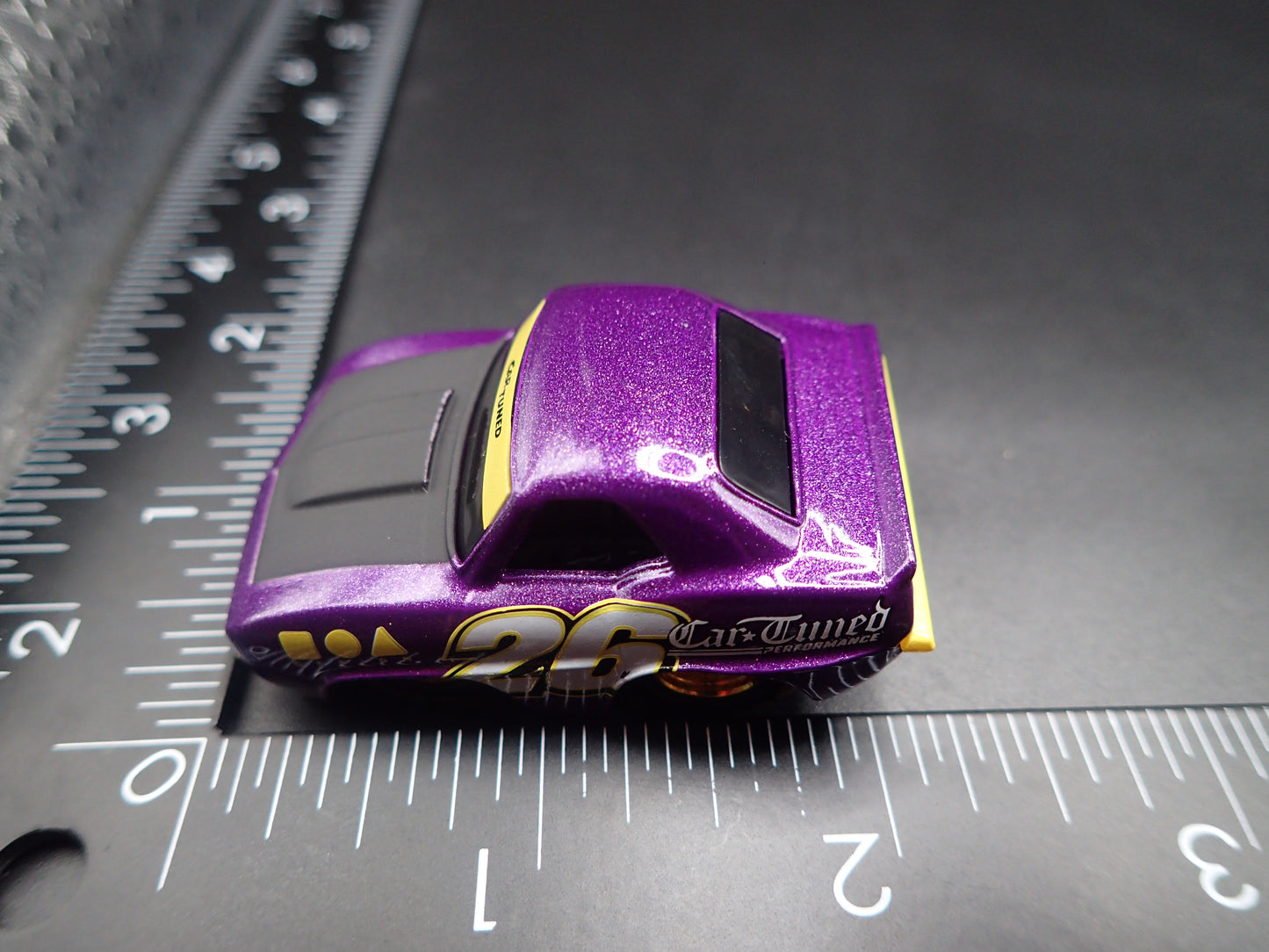 1969 69 CHEVY CHEVROLET CAMARO TUNED PURPLE 1:64 SCALE DIORAMA DIECAST MODEL CAR