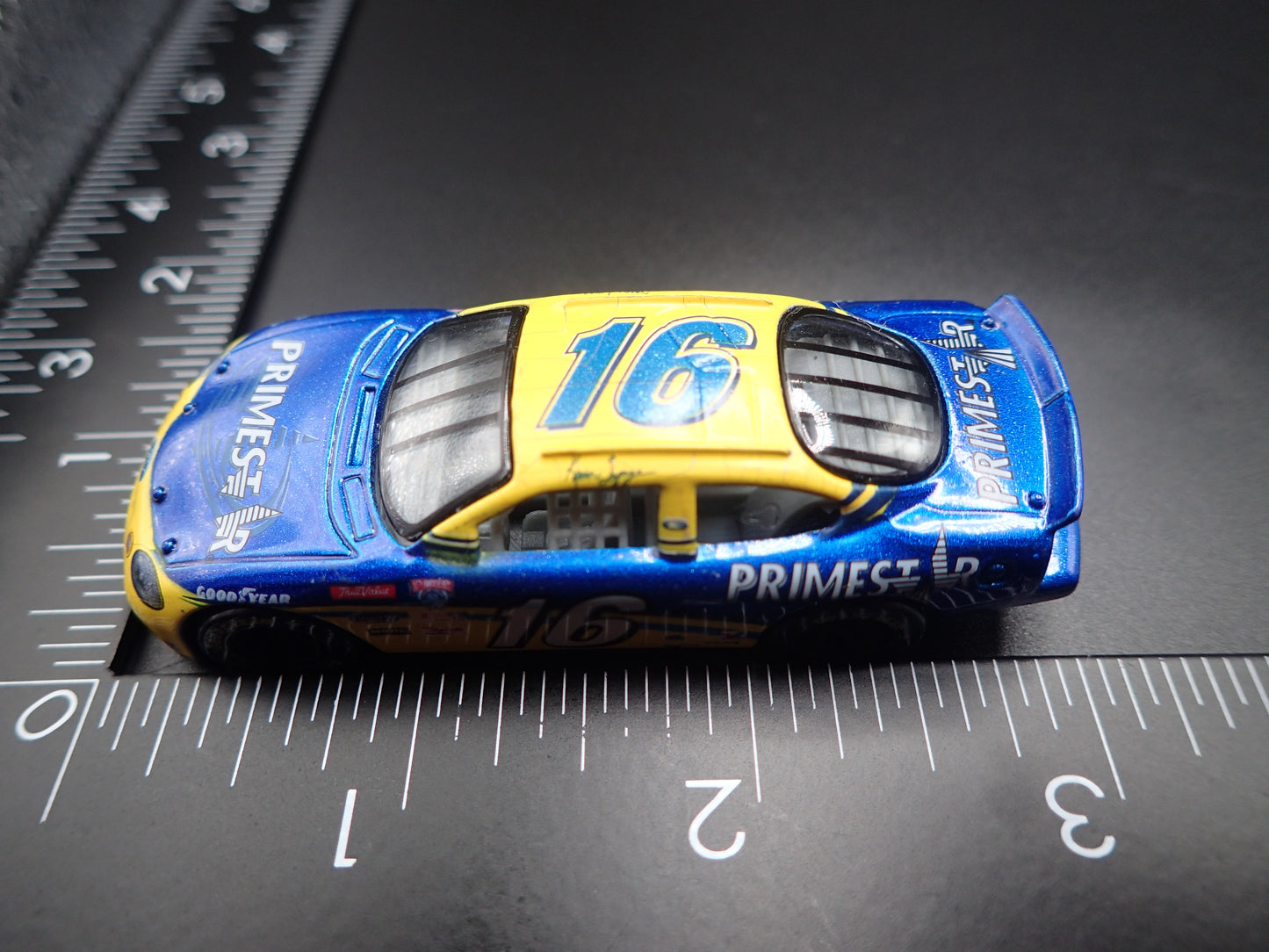 1998 98 FORD TAURUS 16 KEVIN LEPAGE WEATHERED PAINT NASCAR 1/64 SCALE DIECAST CAR
