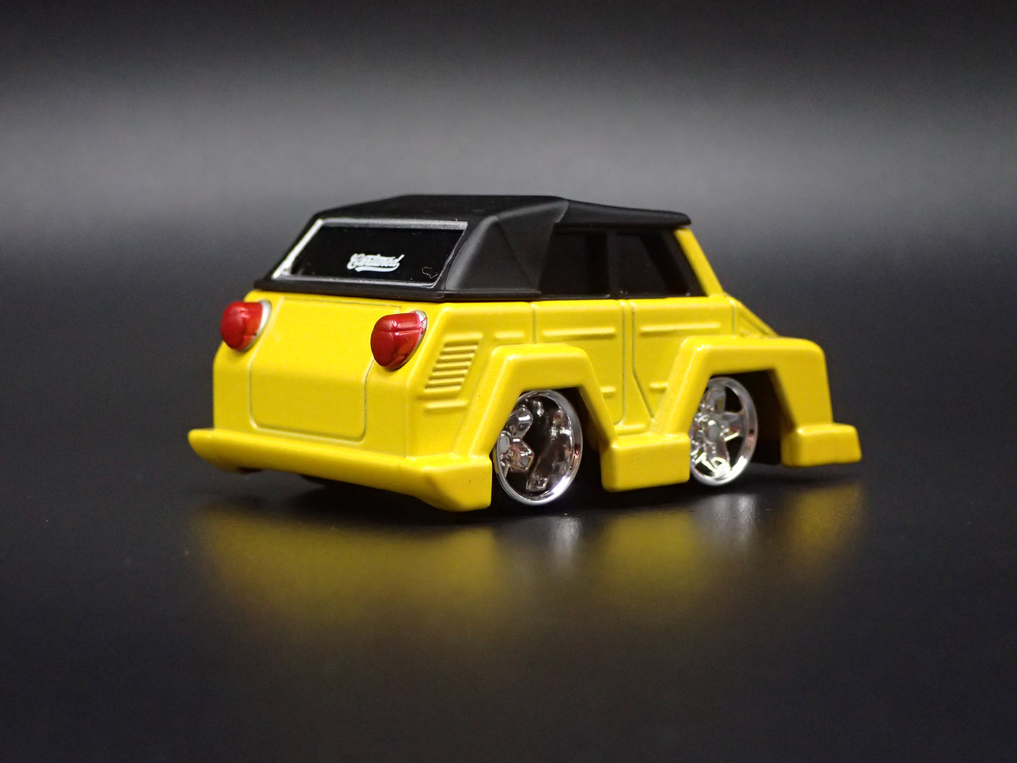 VW TYPE 181 THING CAR TUNED YELLOW 1:64 SCALE DIORAMA DIECAST MODEL CAR
