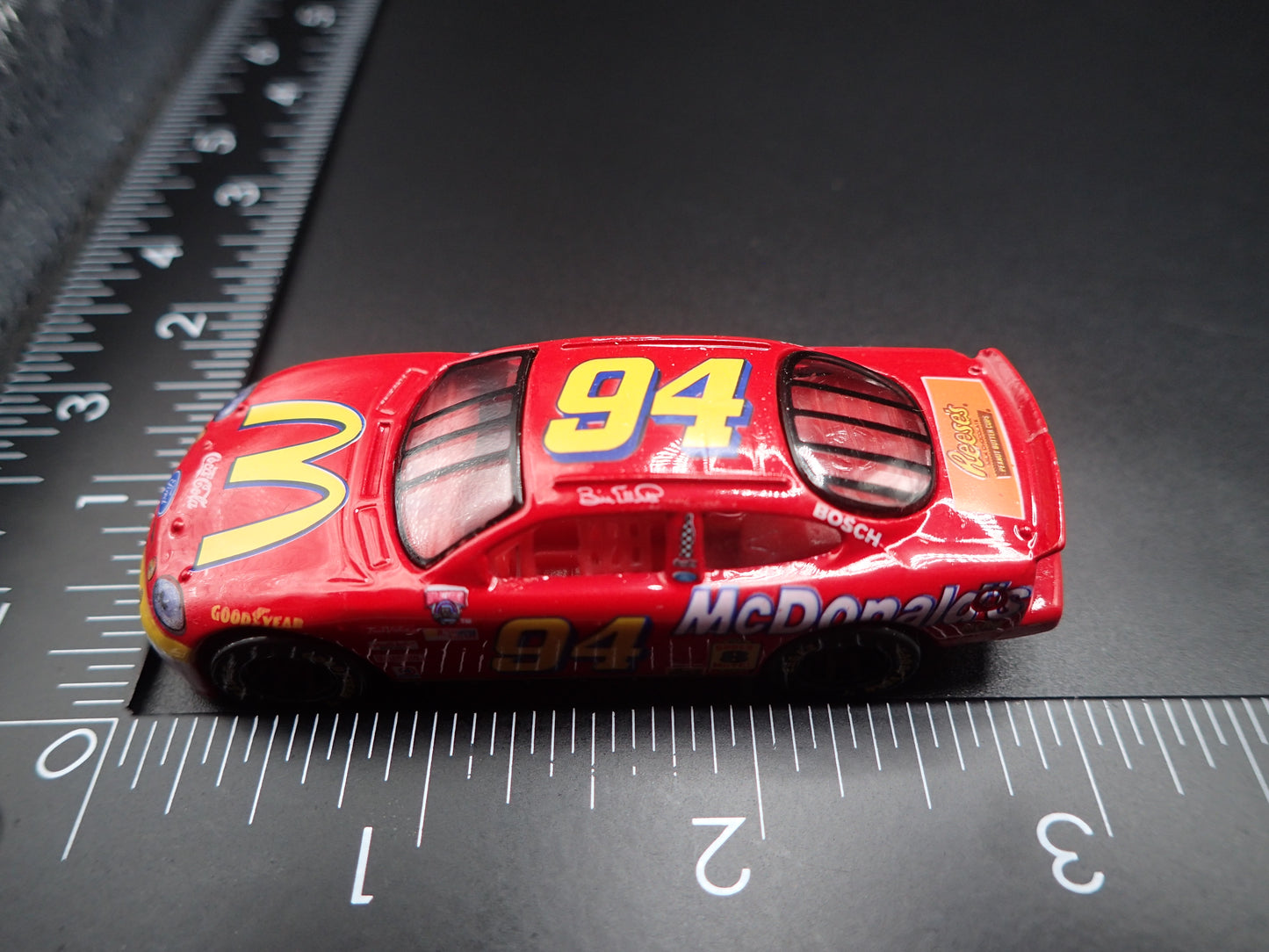 1998 98 FORD TAURUS 94 BILL ELLIOTT MCDONALDS NASCAR 1/64 SCALE DIECAST CAR