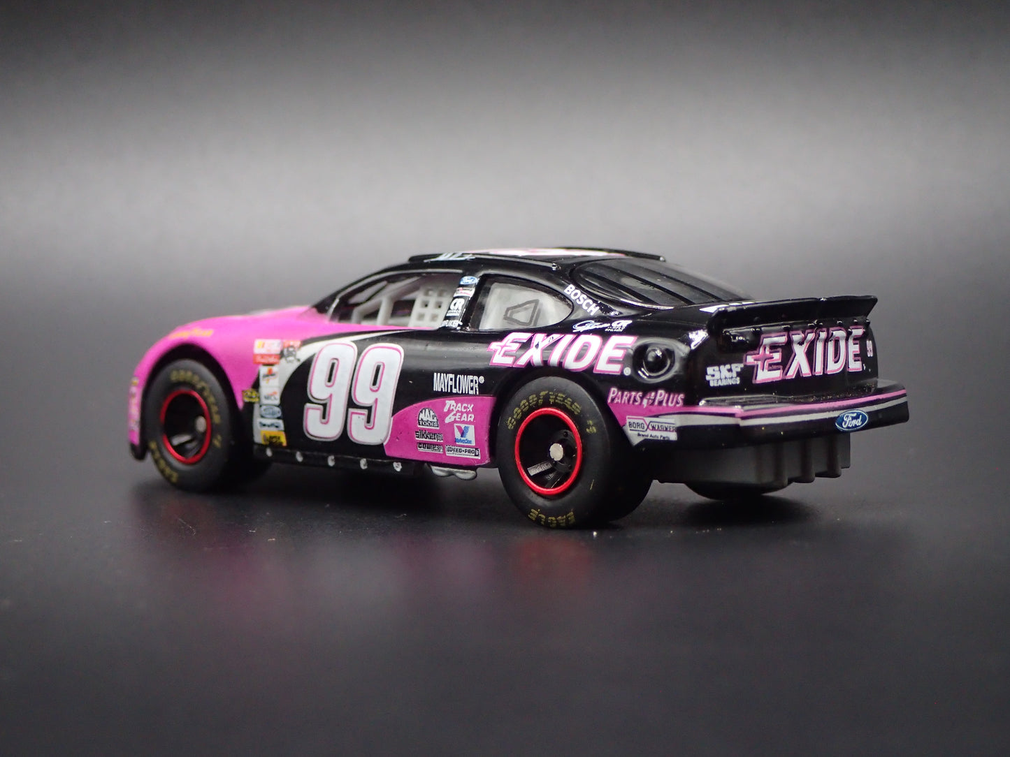 1998 98 FORD TAURUS 99 JEFF BURTON EXIDE NASCAR 1/64 SCALE DIECAST CAR