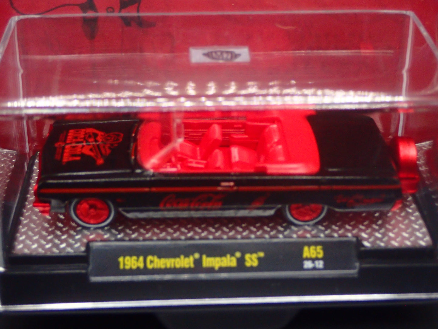 2026 M2 MACHINES 1964 CHEVROLET IMPALA SS COCA COLA RED CHASE 1/750 A65 26-12