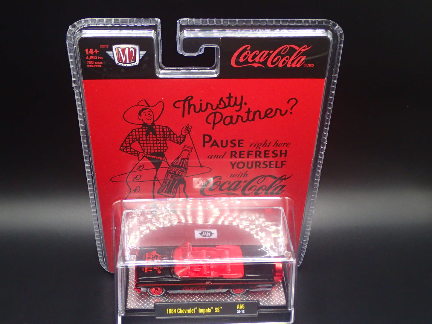 2026 M2 MACHINES 1964 CHEVROLET IMPALA SS COCA COLA RED CHASE 1/750 A65 26-12